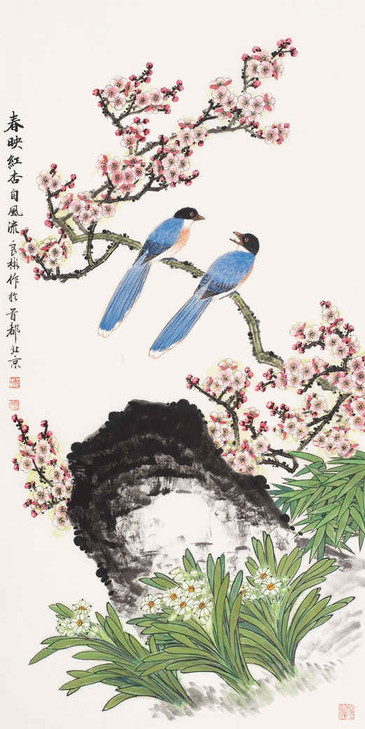春映红杏