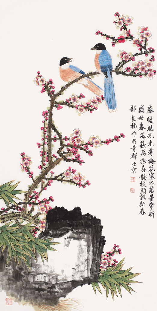喜鹊枝头报新春