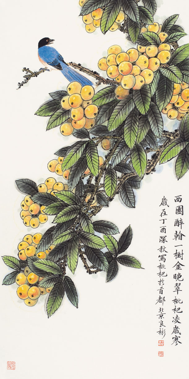 西园醉看一树金